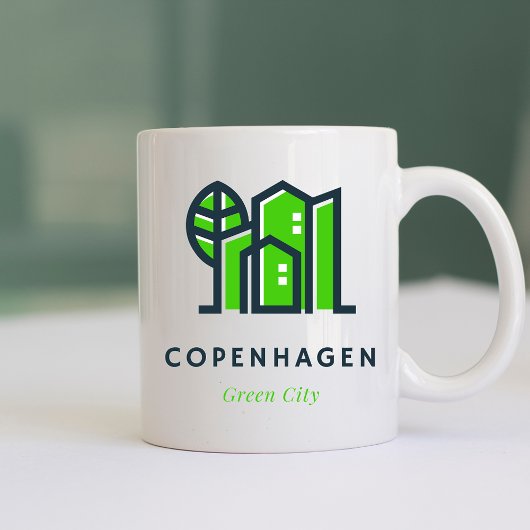 Kopenhagen Denemarken Deense Duurzame Groene Stad Koffiemok