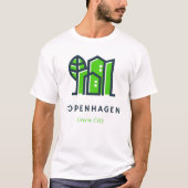 Kopenhagen Denemarken Deense Duurzame Groene Stad T-shirt (Voorkant)