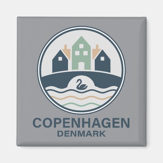 Kopenhagen Denemarken Europa Magneet (Voorkant)