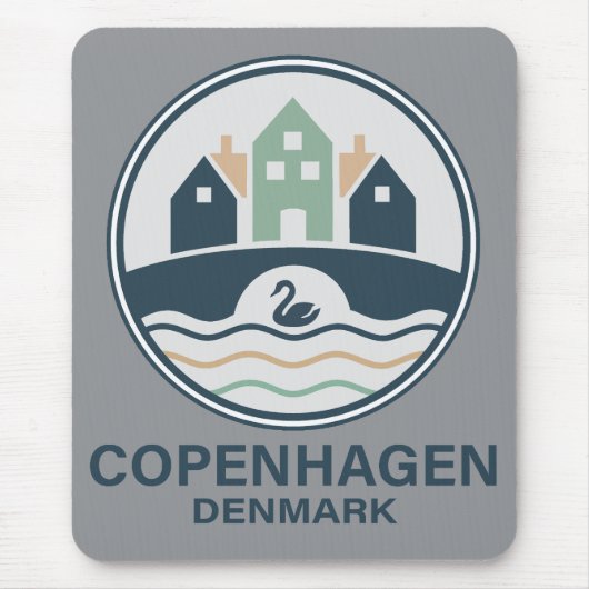 Kopenhagen Denemarken Europa Muismat (Voorkant)