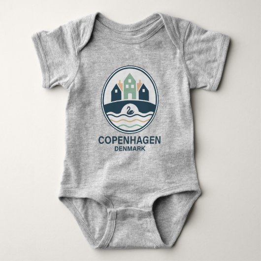 Kopenhagen Denemarken Europa Romper (Voorkant)