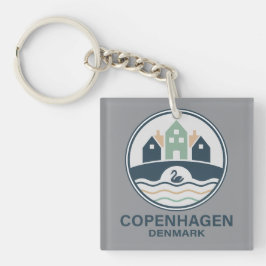 Kopenhagen Denemarken Europa Sleutelhanger