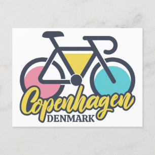 Kopenhagen Denemarken Fietsen Briefkaart