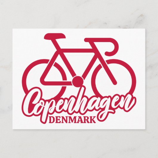 Kopenhagen Denemarken Fietsen Briefkaart (Voorkant)