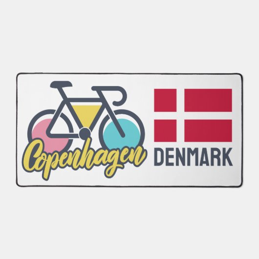 Kopenhagen Denemarken Fietsen Bureaumat (Voorkant)