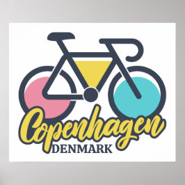Kopenhagen Denemarken Fietsen Poster