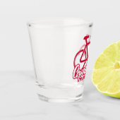 Kopenhagen Denemarken Fietsen Shot Glas (Links)