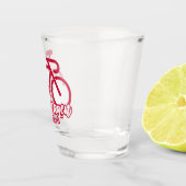 Kopenhagen Denemarken Fietsen Shot Glas (Rechts)