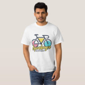 Kopenhagen Denemarken Fietsen T-shirt (Voorkant volledig)