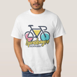 Kopenhagen Denemarken Fietsen T-shirt