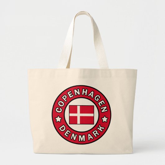 Kopenhagen Denemarken Grote Tote Bag (Voorkant)