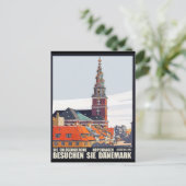 Kopenhagen, Denemarken Huishoudens in het centrum Briefkaart (Staand voorkant)