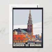 Kopenhagen, Denemarken Huishoudens in het centrum Briefkaart (Voorkant / Achterkant)