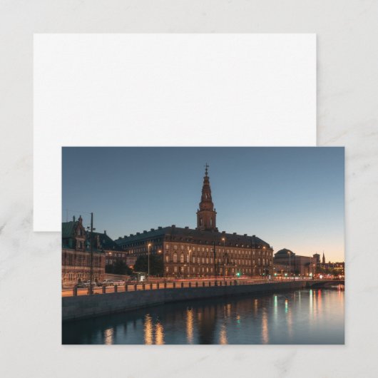 Kopenhagen Denemarken Kaart (Voorkant / Achterkant)