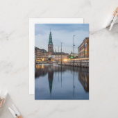 Kopenhagen Denemarken Kaart (Voorkant / Achterkant in situ)