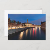 Kopenhagen Denemarken Kaart (Voorkant / Achterkant)