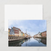 Kopenhagen Denemarken Kaart (Voorkant / Achterkant)