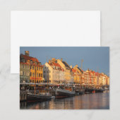 Kopenhagen Denemarken Kaart (Voorkant / Achterkant)