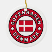 Kopenhagen Denemarken Keramisch Ornament (Voorkant)