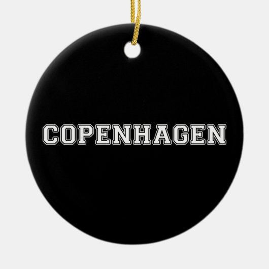Kopenhagen Denemarken Keramisch Ornament (Voorkant)