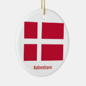 Kopenhagen* Denemarken kerstversiering Keramisch Ornament (Rechts)