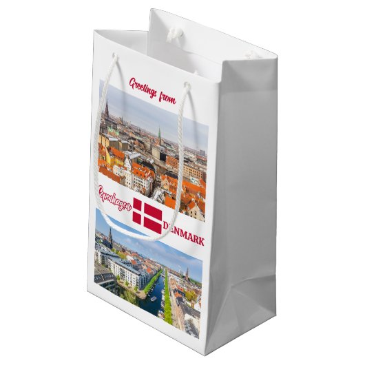 Kopenhagen Denemarken Klein Cadeauzakje (Achterkant Gekanteld)