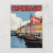  Kopenhagen Denemarken kleurrijke huizen geschenke Briefkaart (Voorkant)