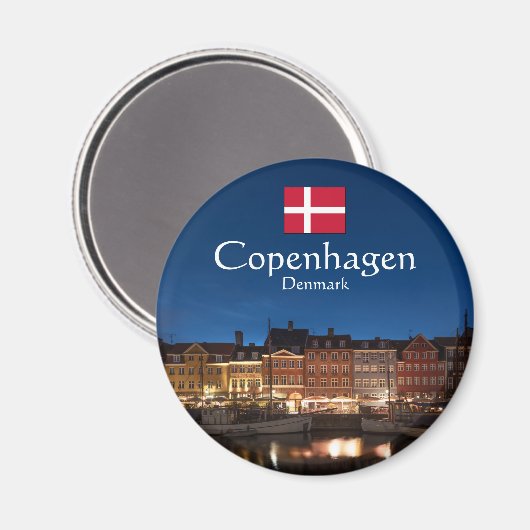 Kopenhagen Denemarken Magneet (Voorkant / Achterkant)