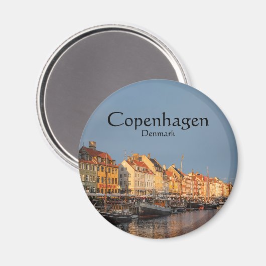 Kopenhagen Denemarken Magneet (Voorkant / Achterkant)