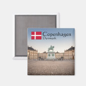Kopenhagen Denemarken Magneet (Voorkant / Achterkant)
