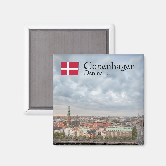 Kopenhagen Denemarken Magneet (Voorkant / Achterkant)