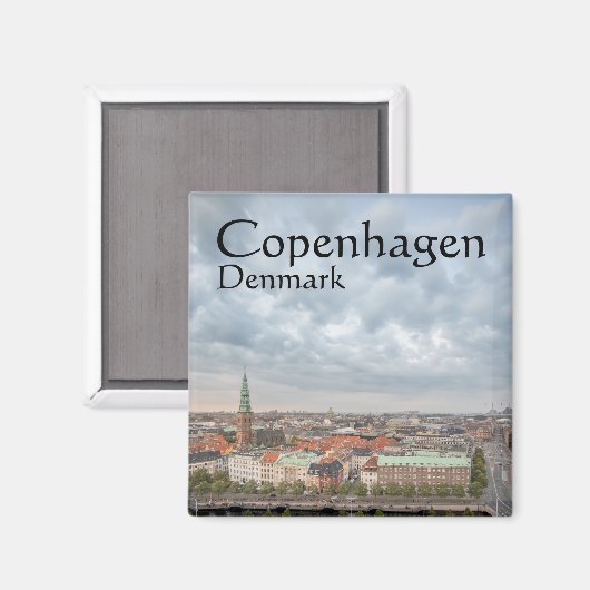Kopenhagen Denemarken Magneet (Voorkant / Achterkant)