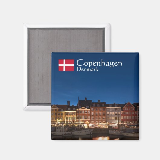 Kopenhagen Denemarken Magneet (Voorkant / Achterkant)