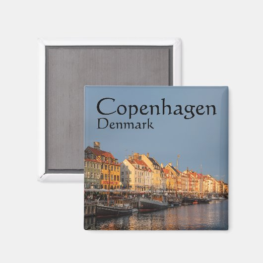 Kopenhagen Denemarken Magneet (Voorkant / Achterkant)