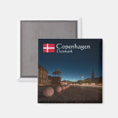 Kopenhagen Denemarken Magneet (Voorkant / Achterkant)