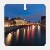 Kopenhagen Denemarken Metalen Ornament (Achterkant)