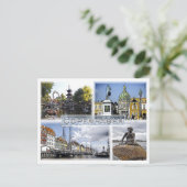 Kopenhagen - Denemarken - Mozaïek - Briefkaart (Staand voorkant)
