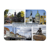 Kopenhagen - Denemarken - Mozaïek - Magneet (Horizontaal)