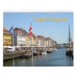 Kopenhagen, Denemarken Muurkalender Kalender