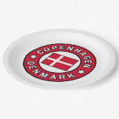 Kopenhagen Denemarken Papieren Bordje (Gekanteld)
