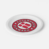 Kopenhagen Denemarken Papieren Bordje (Gekanteld)