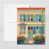 Kopenhagen Denemarken  pastel Briefkaart (Voorkant / Achterkant)