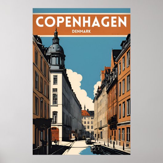 Kopenhagen Denemarken Poster (Voorkant)