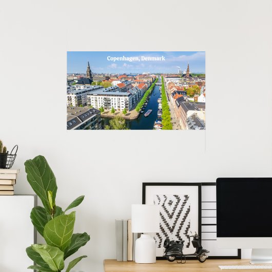 Kopenhagen Denemarken Poster (Thuiskantoor)