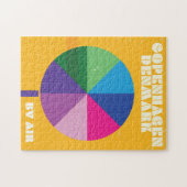 Kopenhagen, Denemarken, poster van het klassieke r Legpuzzel (Horizontaal)