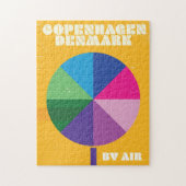 Kopenhagen, Denemarken, poster van het klassieke r Legpuzzel (Verticaal)