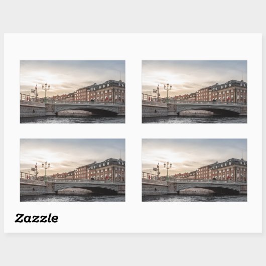 Kopenhagen Denemarken Rechthoekige Sticker (Vel)