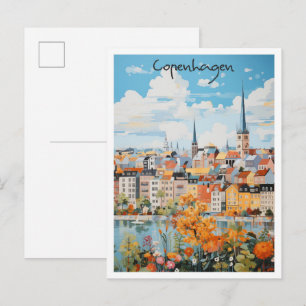 Kopenhagen Denemarken Reis Esthetiek Briefkaart