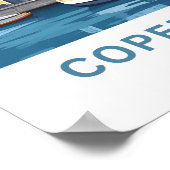 Kopenhagen Denemarken Reisprint Poster (Hoek)