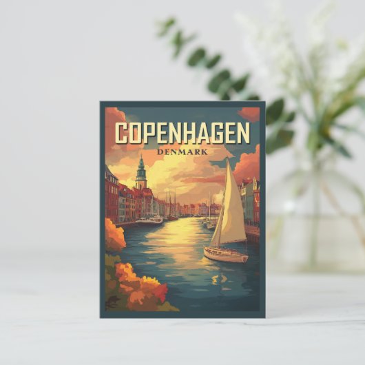  Kopenhagen Denemarken Reizen Briefkaart (Staand voorkant)